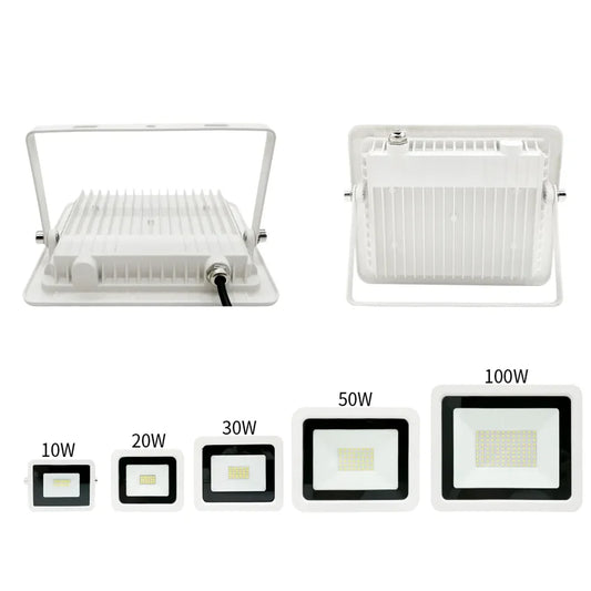 LED Flood Light AC220V 10W 20W 30W 50W 100W IP68 Waterproof Outdoor Garden Projector Lighting Refletor Spotlight Wall Floodlight - GlowMart