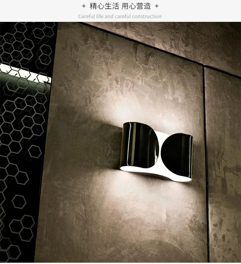 Modern LED wall lamps Dining Living room indoor artistic decorative lighting Bedroom bedside black gold white metal wall lamps - GlowMart
