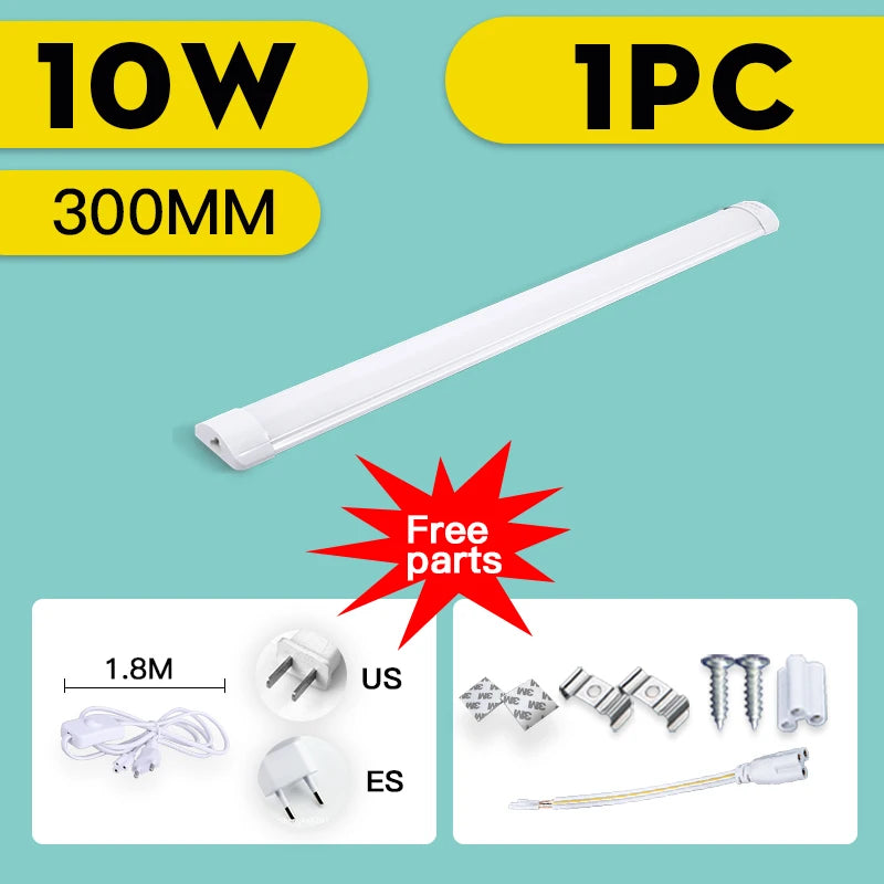 LED Tube Lights Cabinet Light 110V 220V LED Lamps Ceiling Bar Lights Wall Lamp LED Tubo Light Kitchen Workshop Lamp Night Light - GlowMart