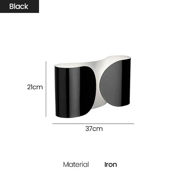 Modern LED wall lamps Dining Living room indoor artistic decorative lighting Bedroom bedside black gold white metal wall lamps - GlowMart