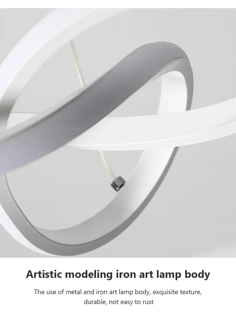 DARHYN Modern LED Pendant Light Creative Hanging Light Irregular Streamlined Design Suitable For Indoor Lighting In Restaurants - GlowMart