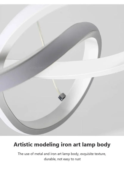 DARHYN Modern LED Pendant Light Creative Hanging Light Irregular Streamlined Design Suitable For Indoor Lighting In Restaurants - GlowMart