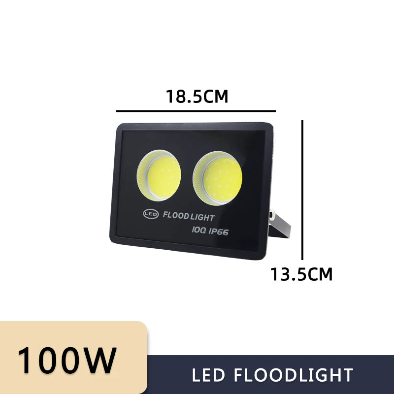 Led Flood Light 100W-1000W AC 220V Outdoor Wall Floodlight Spotlight IP66 Waterproof LED Street Lamp - GlowMart