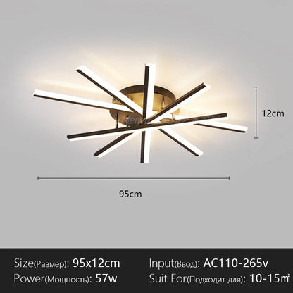 Ceiling Light Simple Modern Bedroom Atmosphere Duplex Villa Hall Nordic Lamps Minimalist Living Room Lamp Room Ceiling Lights