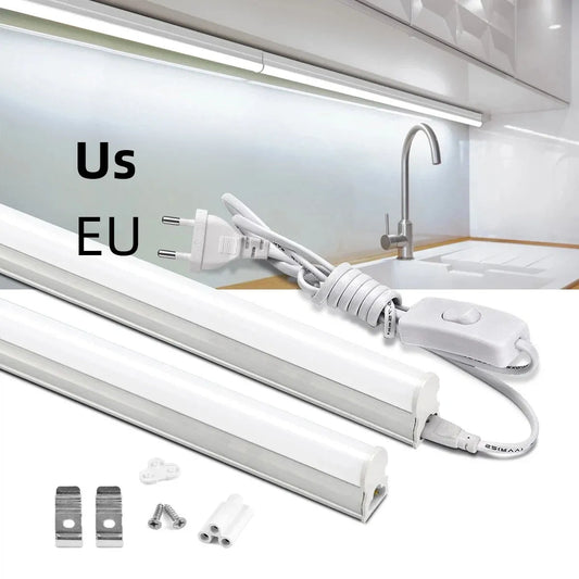 30CM T5 LED Tube Light High Color Rendering Tandem-Type Bar Lamp AC220V 110V SMD 2835 For Kitchen Cabinet Wardrobe Bedroom Table - GlowMart