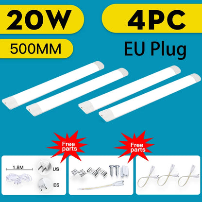 Led Tube Light 85-265V Led Bar Lamp Under Cabinets Lamp Tube Ceiling Wall Lamps Home Indoor Lighting Fixture For Kitchen Bedroom - GlowMart