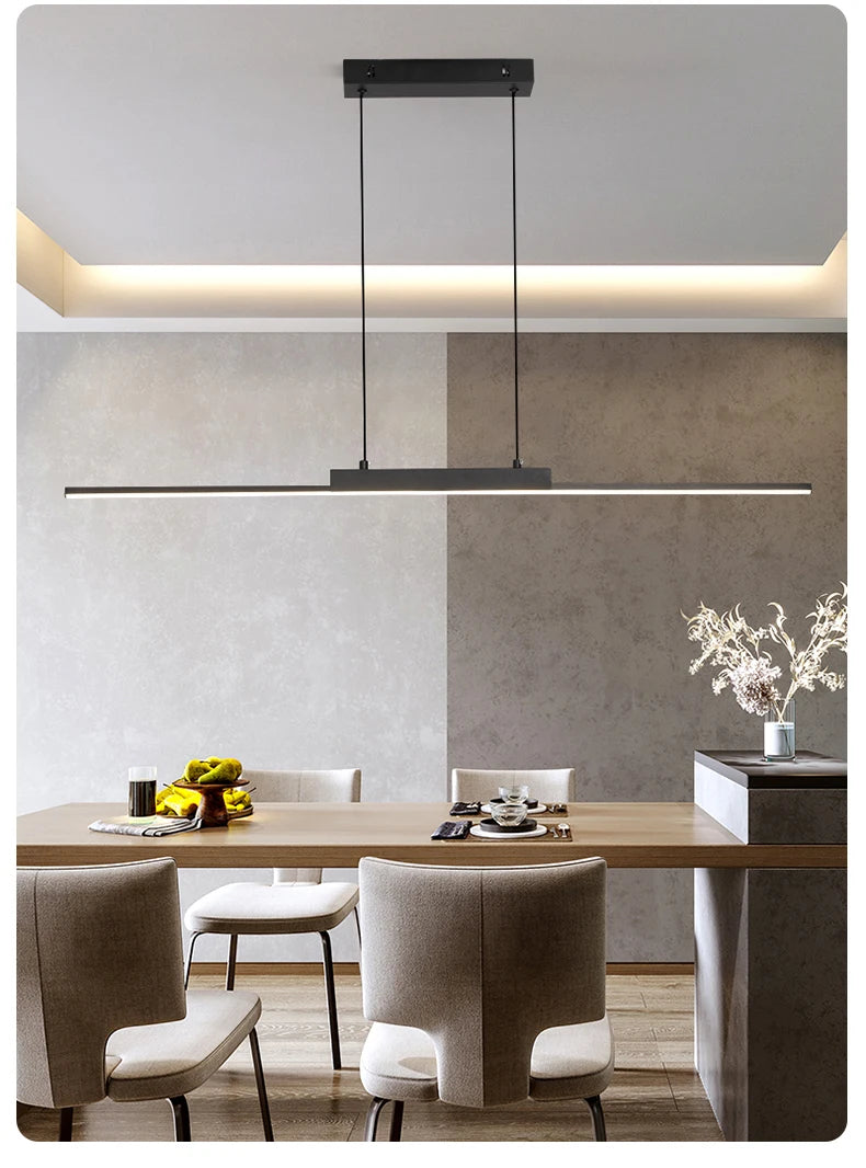 Pendant Light Modern Simple Dining Room Light For Wall Kitchen Long Chandelier Living Room Pendant Lamp Home Decoration Lighting - GlowMart
