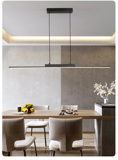 Pendant Light Modern Simple Dining Room Light For Wall Kitchen Long Chandelier Living Room Pendant Lamp Home Decoration Lighting - GlowMart