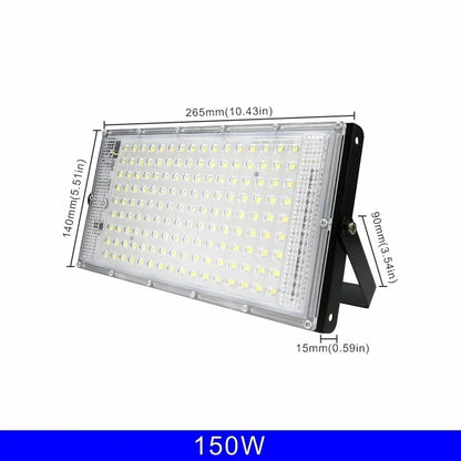 Led Flood Light 50W 100W 150W 200W 110V 220V Outdoor Floodlights IP65 Waterproof Wall Lamp Reflector Led Street Light - GlowMart