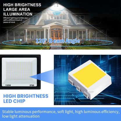 LED Flood Light 10W 20W 30W 50W 100W AC 220V LED Floodlight IP66 Waterproof Reflector Spotlight Street Light Outdoor Garden Lamp - GlowMart