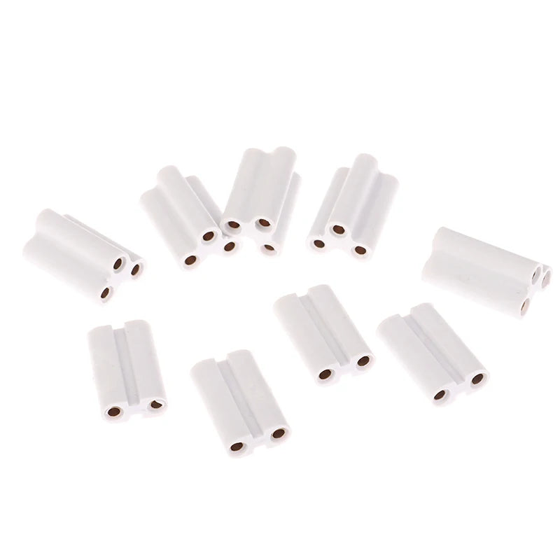 10Pcs Led Light And Fluorescent Connector Seamless Joint Unit Be Used In T5 T8 Tube Lamp 2 Pins 3 Pins Connectors Joints - GlowMart