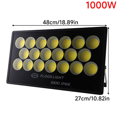 LED Flood Light AC220V 400W 500W 600W 800W IP66 Waterproof Outdoor Garden Projector Lighting Refletor Spotlight Wall Floodlight - GlowMart