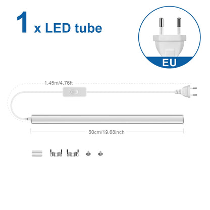 Latest T5 LED Lamp Tube 50CM/19.69in Aluminum Alloy Shell SMD 2835 220V 110V For Kitchen Vestibule Hallway Bedroom Wall Lighting - GlowMart