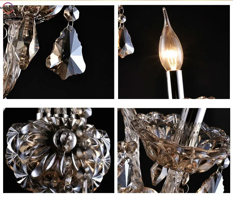 Luxury Wall Sconce Lighting European-style wall lights mirror front lamp bedside lamp crystal lighting bedroom  decor lights - GlowMart