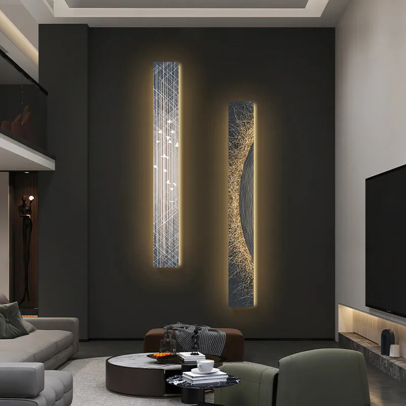 Modern Led indoor painting decoration strip art wall hanging lamp is applicable to the lighting of living room and hotel - GlowMart