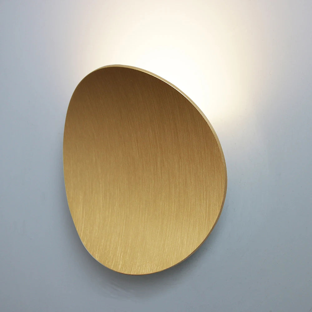 LED Indoor Wall Lamps Modern Simple Aluminum Wall Lamp Bedroom and Living Room Lighting Black White Gold Wall Lamp Light Fixture - GlowMart
