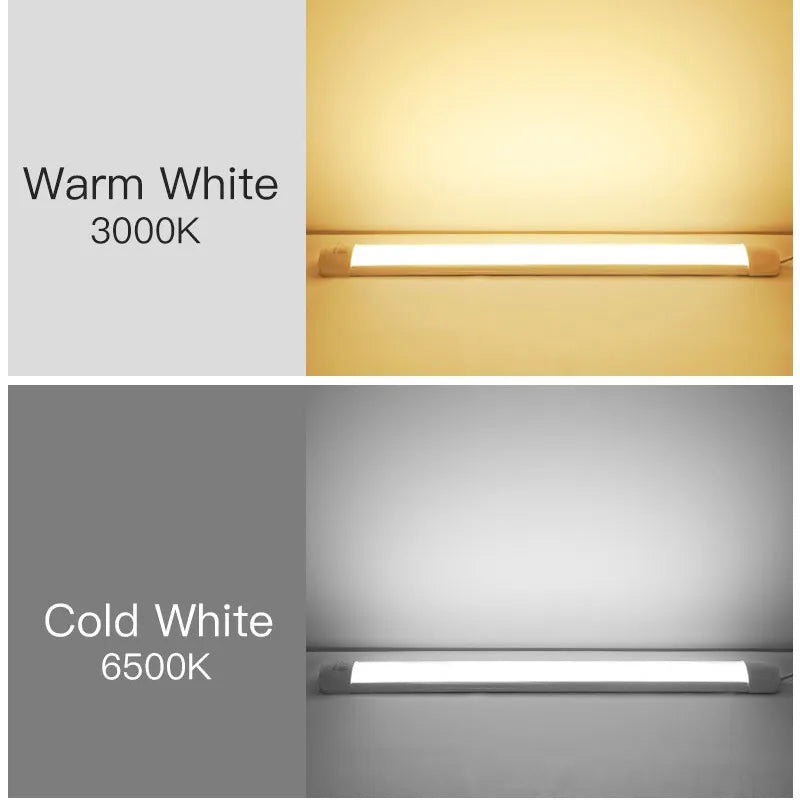 LED Tube Fixture Lamp Lighting Strip Home Highlight 220V LED Lights Bedroom Kitchen Cabinet Led Bulb Tube With Cable Light Tube - GlowMart