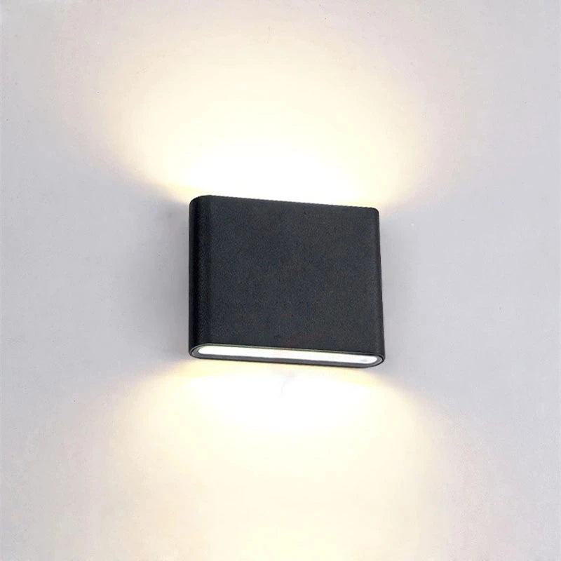 Modern Waterproof outdoor 12W LED wall lamp IP65 Aluminum UP and Down Wall Light Garden porch Sconce Decoration Light 110V 220V - GlowMart