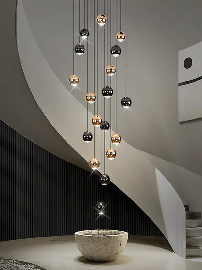 Modern Home decor Led Lights Pendant Light Lamps Chandeliers For Living Room Hanging Light Indoor Lighting LED Stair Chandelier - GlowMart
