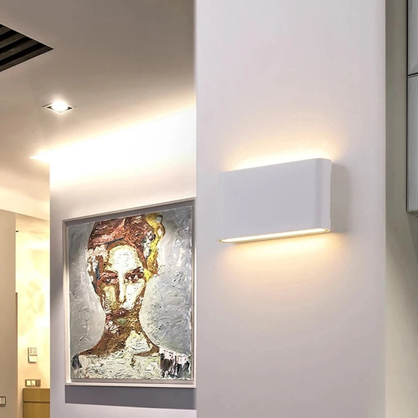 Modern Waterproof outdoor 12W LED wall lamp IP65 Aluminum UP and Down Wall Light Garden porch Sconce Decoration Light 110V 220V - GlowMart