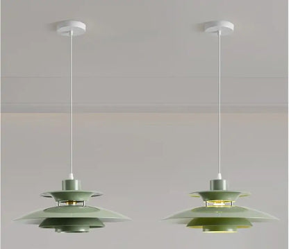 Danish Design LED Art Pendant Light Multicolor Umbrella Hanging Chandelier Living Dining Room Restaurant Lustre Pendant Lamp - GlowMart