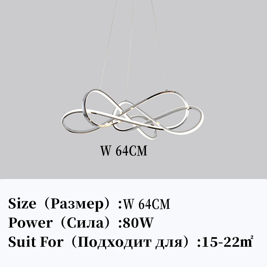Modern LED Pendant Light DIY Chandelier Lights For Dining Room Living Room Bar Kitchen Room Ceiling Hanging Lamp Home Decor Lamp - GlowMart