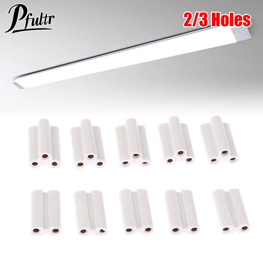 10Pcs Led Light And Fluorescent Connector Seamless Joint Unit Be Used In T5 T8 Tube Lamp 2 Pins 3 Pins Connectors Joints - GlowMart