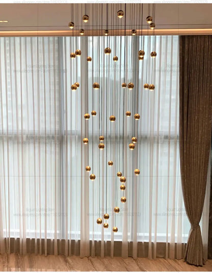 Modern Home decor Led Lights Pendant Light Lamps Chandeliers For Living Room Hanging Light Indoor Lighting LED Stair Chandelier - GlowMart