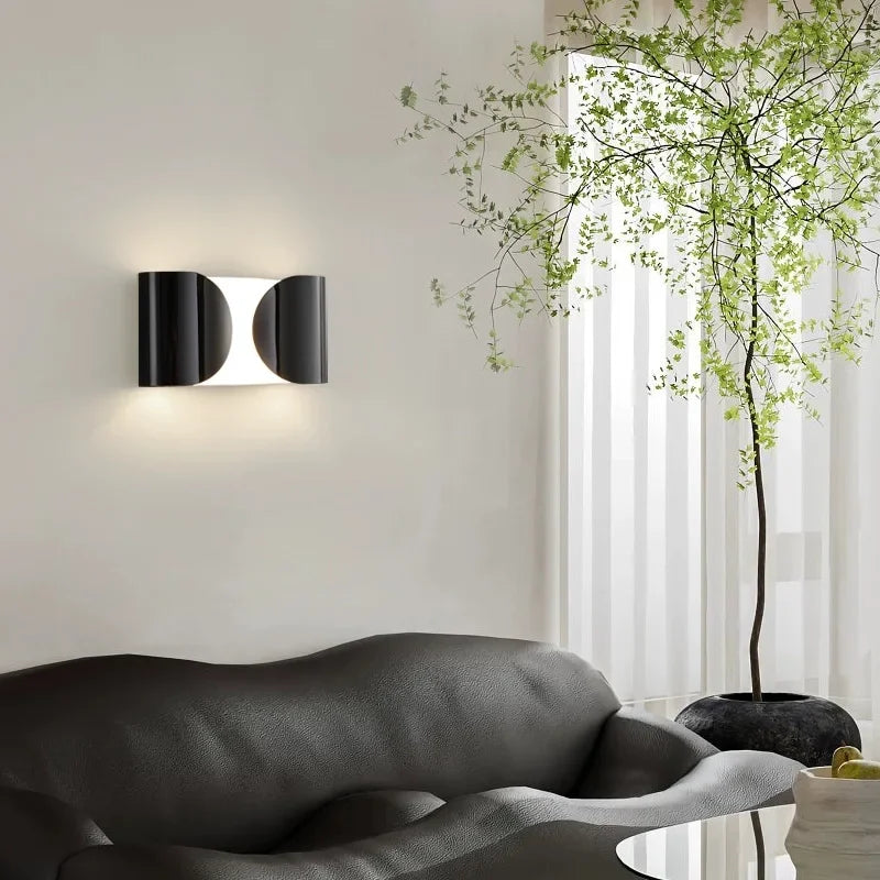 Modern LED wall lamps Dining Living room indoor artistic decorative lighting Bedroom bedside black gold white metal wall lamps - GlowMart