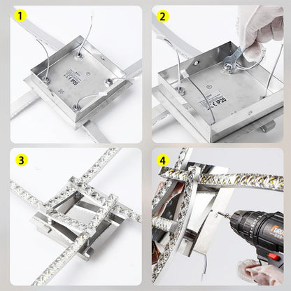 Ceiling Lamp Lights Decorative Led Lamps For Room Chandelier Crystal Chandeliers Home Kitchen Bedroom Living Modern Dining Hallw