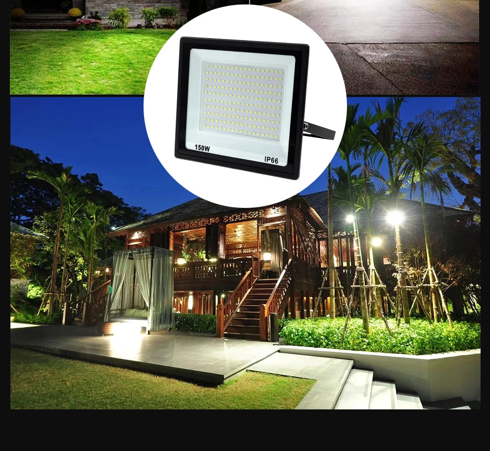 High Brightness LED Floodlight 100W 200W 300W IP66 Waterproof Flood Light For Garden Street Outdoor Lighting - GlowMart