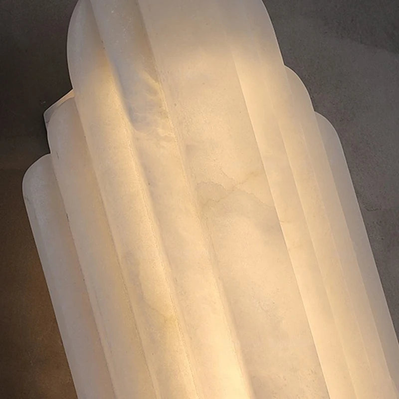 Luxury Marble Wall Lamp for Villa Living Room Corridor Stair Spanish Alabaster Decor Lighting French Postmodern Designer Light
