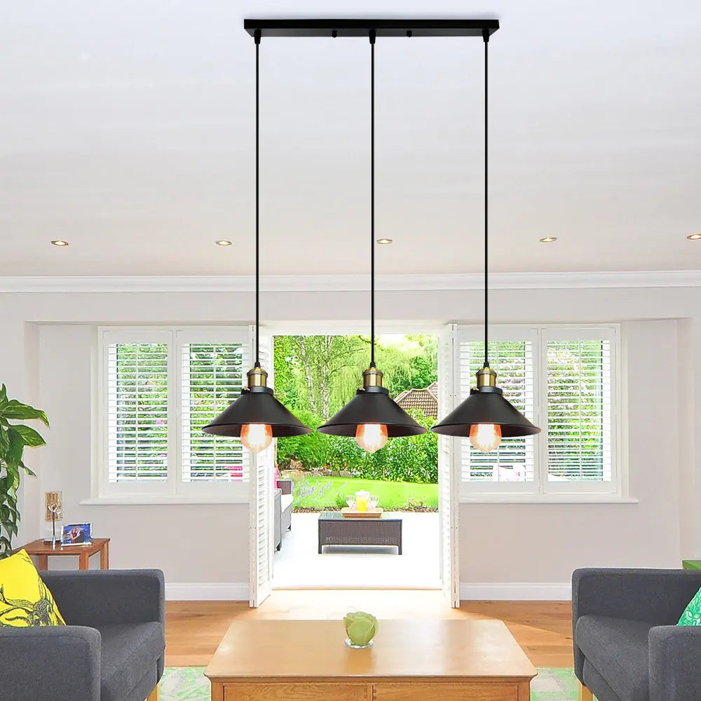 Vintage Pendant Light Loft Retro Chandelier Pendant Lamp E27 Base Industrial Hanging light Edison Home Lighting for Living Room - GlowMart
