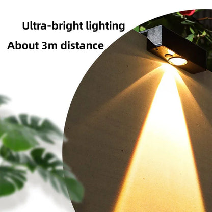LED Solar Garden Lights Strong Bright Outdoor Sunlight Led Lights IP65 Waterproof Wall Lamp for Courtyard Yard Balcony Fence - GlowMart