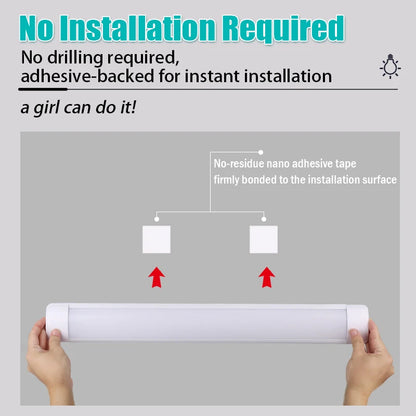 LED Light Tube Direct Plug-in Light Tube 110V 220V LED Lamp Tube Desk Work Study Shop Garage Warehouse Kitchen Cabinet Lighting - GlowMart