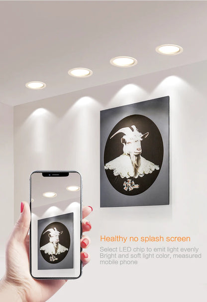 10Pack LED Downlight 220V Recessed Round Ceiling Dowm Light Bedroom Indoor Living Room For Home Decor Lighting LED Spot Lamp - GlowMart