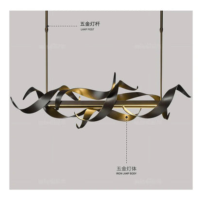 Nordic luxury restaurant chandelier decoration front attic LED chandelier retro light luxury bar chandelier lighting - GlowMart