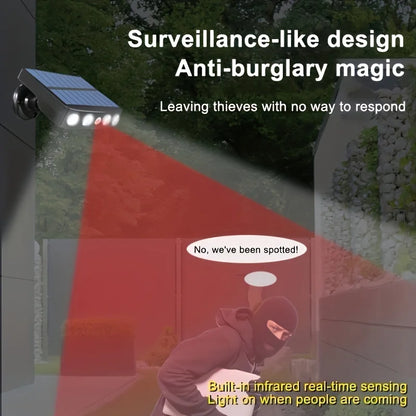 Powerful 4 LED Solar Security Lights Outdoor Decor Sensor Motion 3 Modes Street Waterproof Lamp Wall Night Work Light for Garden - GlowMart