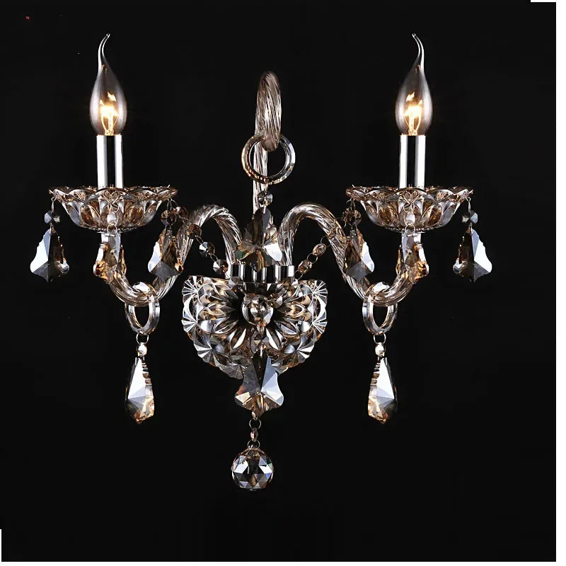 Luxury Wall Sconce Lighting European-style wall lights mirror front lamp bedside lamp crystal lighting bedroom  decor lights - GlowMart