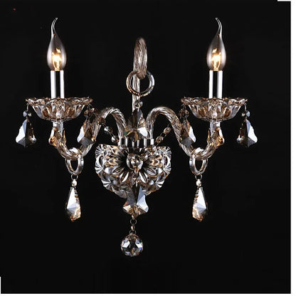 Luxury Wall Sconce Lighting European-style wall lights mirror front lamp bedside lamp crystal lighting bedroom  decor lights - GlowMart