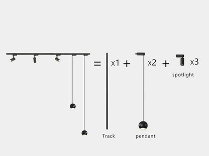 Surface mounted track lights, spotlights, LED restaurant chandeliers, living rooms without main lights, bar lamps, desk lamps - GlowMart