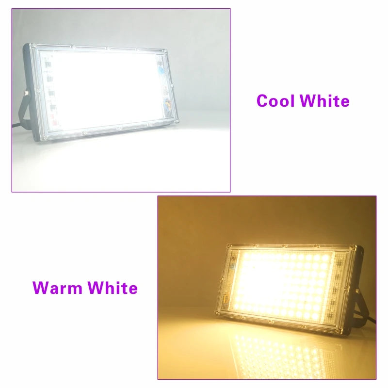 50W 100W Led Flood Light AC 220V 230V 240V Outdoor Floodlight Spotlight IP65 Waterproof LED Street Lamp Landscape Lighting - GlowMart