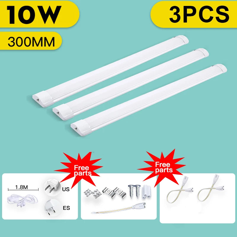 LED Tube Lights Cabinet Light 110V 220V LED Lamps Ceiling Bar Lights Wall Lamp LED Tubo Light Kitchen Workshop Lamp Night Light - GlowMart