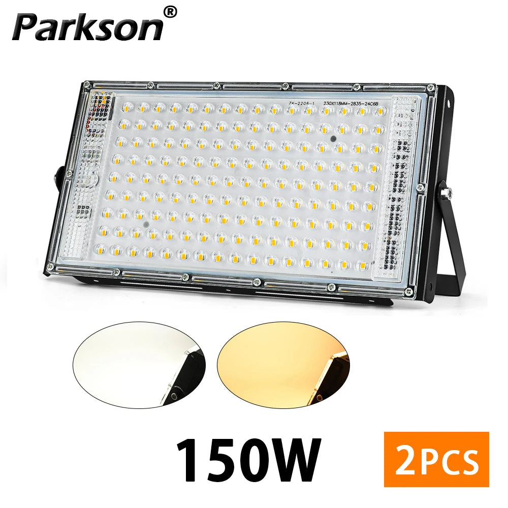 Outdoor LED Flood Light 50W 100W 150W 220V Waterproof Floodlight Indoor LED Spot Light Exterior Street Lamps Landscape Spotlight - GlowMart