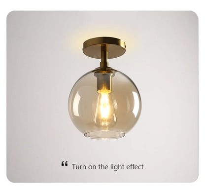 Modern LED Glass Ceiling light Minimalist Cloakroom Balcony Bedroom Dining Room Lighting Hallway Lamp Indoor lighting