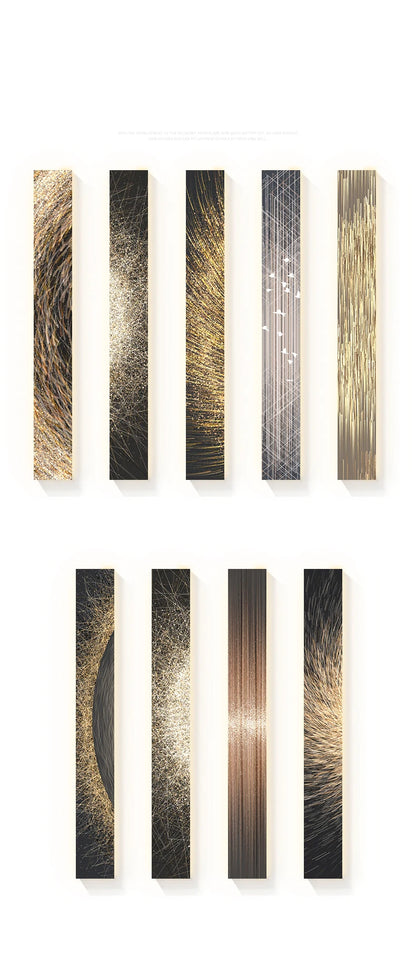 Modern Led indoor painting decoration strip art wall hanging lamp is applicable to the lighting of living room and hotel - GlowMart