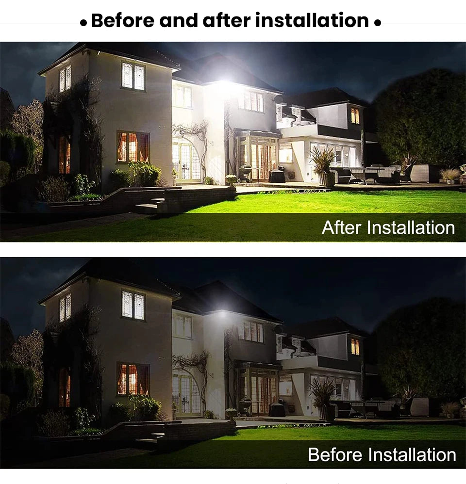 LED Flood Light 10W 20W 30W 50W 100W AC 220V LED Floodlight IP66 Waterproof Reflector Spotlight Street Light Outdoor Garden Lamp - GlowMart