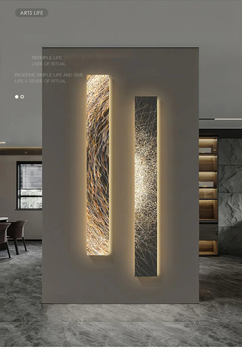 Modern Led indoor painting decoration strip art wall hanging lamp is applicable to the lighting of living room and hotel - GlowMart
