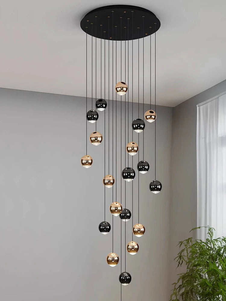 Modern Home decor Led Lights Pendant Light Lamps Chandeliers For Living Room Hanging Light Indoor Lighting LED Stair Chandelier - GlowMart