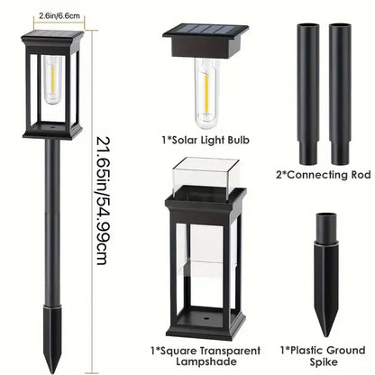 Solar Pathway Lights Solar Lights Outdoor Solar Powered Garden Lights for Walkway Yard Backyard Lawn Landscape Lighting Decor - GlowMart